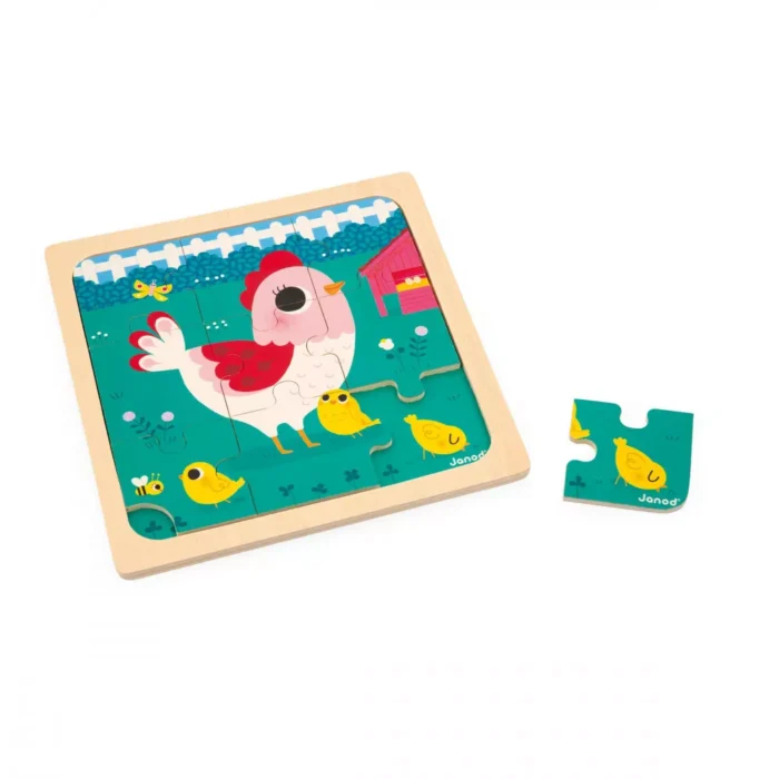 PUZZLE LA GALLINA HENRIETTE - JANOD - Imagen 2