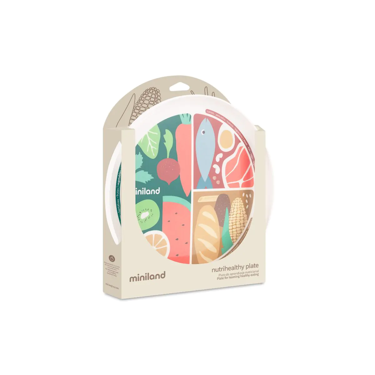 PLATO PARA APRENDER A COMER - MINILAND - Imagen 2