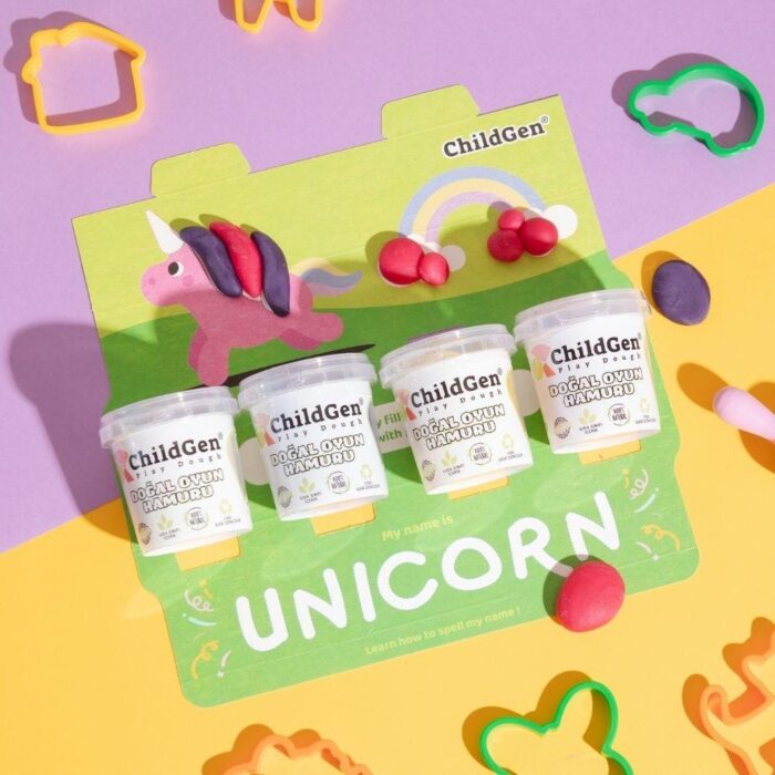 PLASTILINA NATURAL SET ECOCUP UNICORN 4 ud. - Imagen 3