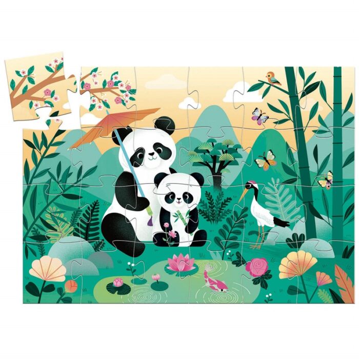 PUZZLE SILUETA LEO PANDA - DJECO - Imagen 2