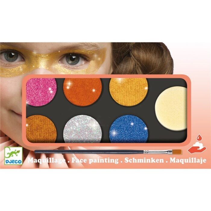 PALETA MAQUILLAJE 6 COLORES EFECTO METALIZADO - DJECO